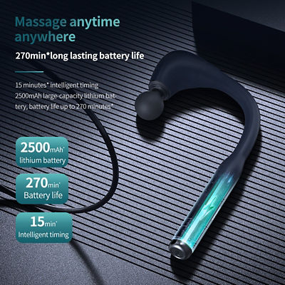 Philips Handheld Massager Hook Shaped Massager, Curved Massager Gun, Deep Muscle Relaxation Back & Neck Massager 7