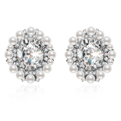 Pearly Lustre Top Grade Freshwater Pearl Earring WE00590 | CELESTE 1
