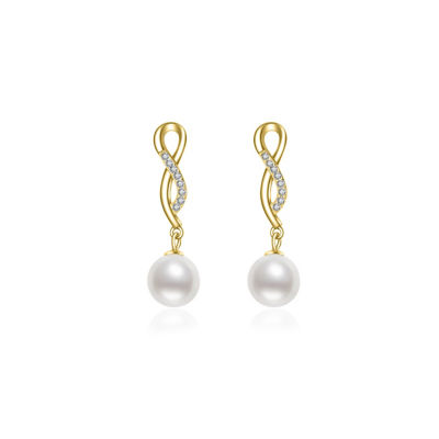 Pearly Lustre Elegant Freshwater Pearl Earrings WE00633 1