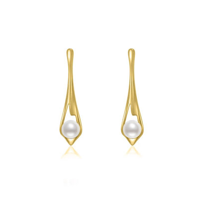 Pearly Lustre Top Grade Freshwater Pearl Earrings WE00628| FLUID 1