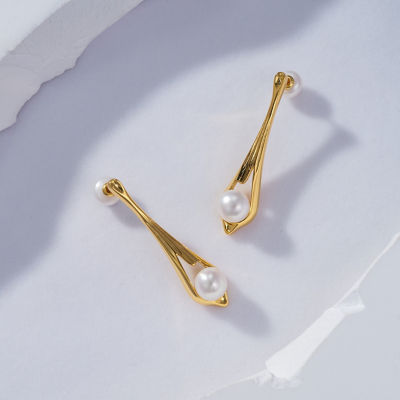 Pearly Lustre Top Grade Freshwater Pearl Earrings WE00628| FLUID 2