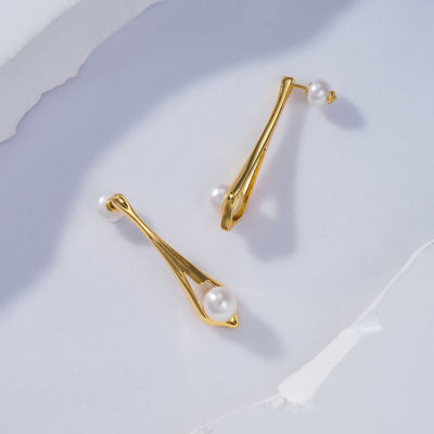 Pearly Lustre Top Grade Freshwater Pearl Earrings WE00628| FLUID 3