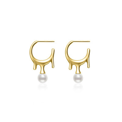 Pearly Lustre Top Grade Freshwater Pearl Earrings WE00650 | FLUID 1