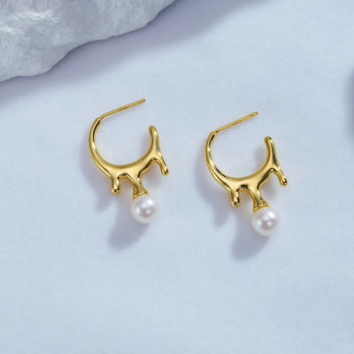 Pearly Lustre Top Grade Freshwater Pearl Earrings WE00650 | FLUID 2