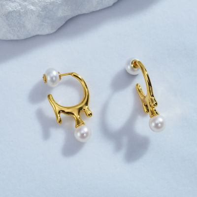 Pearly Lustre Top Grade Freshwater Pearl Earrings WE00650 | FLUID 3