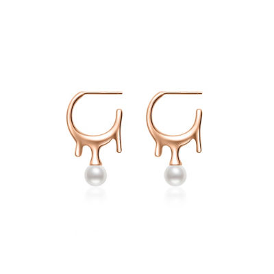 Pearly Lustre Top Grade Freshwater Pearl Earrings WE00651 | FLUID 1