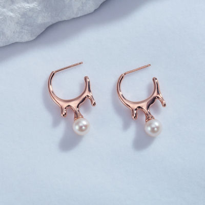 Pearly Lustre Top Grade Freshwater Pearl Earrings WE00651 | FLUID 2