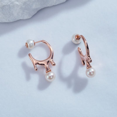 Pearly Lustre Top Grade Freshwater Pearl Earrings WE00651 | FLUID 3