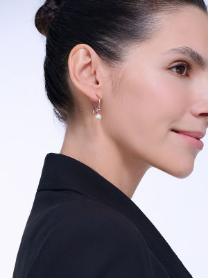 Pearly Lustre Top Grade Freshwater Pearl Earrings WE00651 | FLUID 6