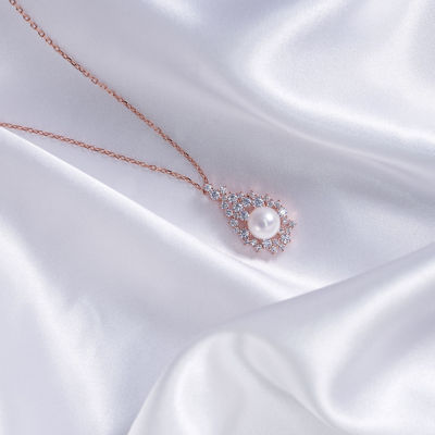 Pearly Lustre Top Grade Freshwater Pearl Necklace WN00620 |CELESTE 3