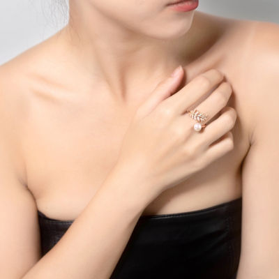 Pearly Lustre Elegant Freshwater Pearl Ring WR00208 | GARDENS 7