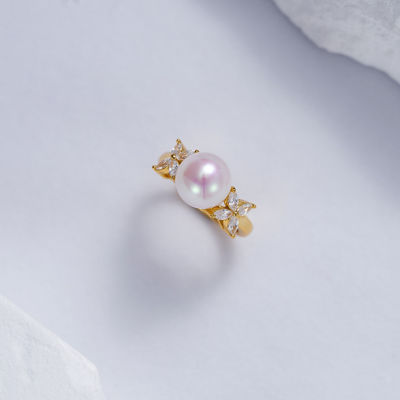 Pearly Lustre Top Grade Freshwater Pearl Ring WR00243 | EVERLEAF 3