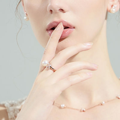 Pearly Lustre Top Grade Freshwater Pearl Ring WR00244 | EVERLEAF 6