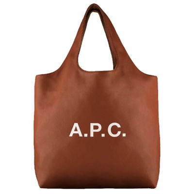 Buy A.P.C Ninon Tote Bag Nut Brown PUAATM61565 Online in Singapore iShopChangi