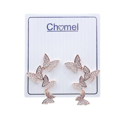Chomel 蝴蝶飞舞锆石耳环 4