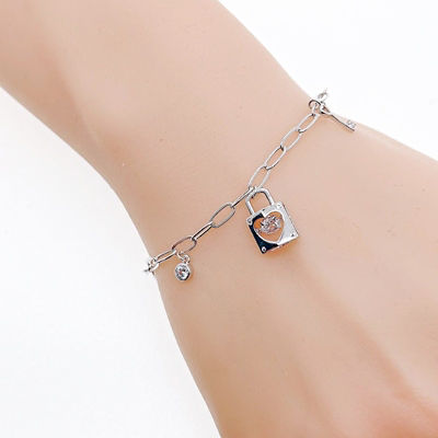 Chomel Heart Lock Charm Bracelet 3