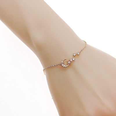 Chomel Moon & Star Cubic Zirconia Bracelet 3
