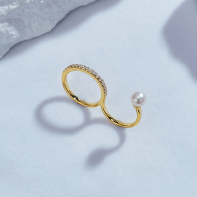 Pearly Lustre Top Grade Freshwater Pearl Ring WR00246 2
