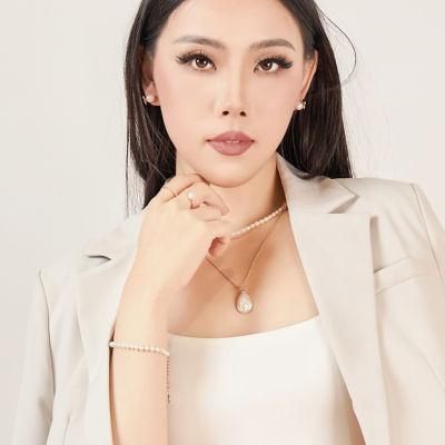 Pearly Lustre Top Grade Freshwater Pearl Ring WR00247 4