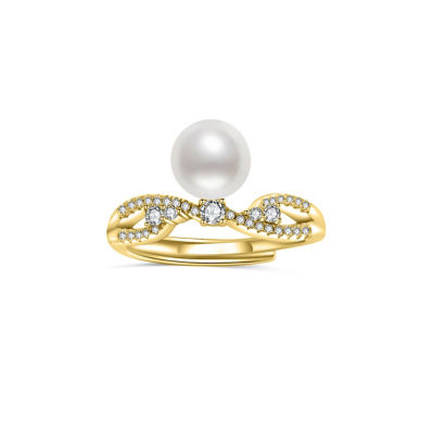 Pearly Lustre Top Grade Freshwater Pearl Ring WR00267 | STARRY 1