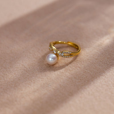 Pearly Lustre Top Grade Freshwater Pearl Ring WR00267 | STARRY 2