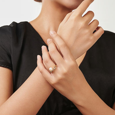 Pearly Lustre Top Grade Freshwater Pearl Ring WR00267 | STARRY 5