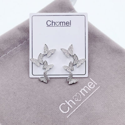 Chomel 蝴蝶飞舞锆石耳环 3
