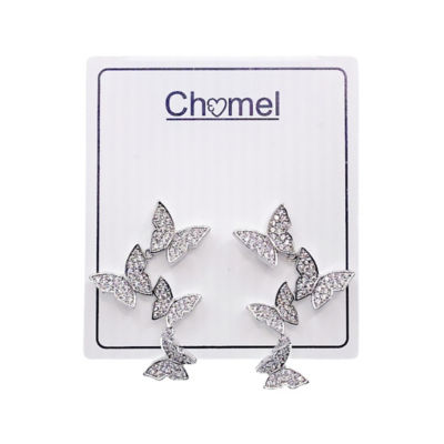 Chomel 蝴蝶飞舞锆石耳环 4