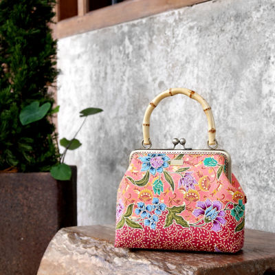 COCOONESE Bamboo Top Handle Bag - Revolving Dream(PK) 4