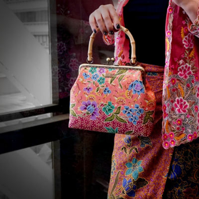 COCOONESE Bamboo Top Handle Bag - Revolving Dream(PK) 6