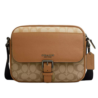 Coach Hudson Crossbody In Colorblock saving Signature Canvas