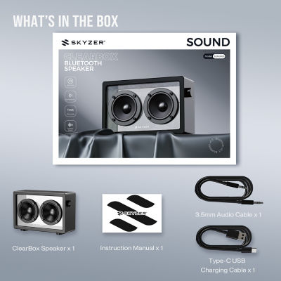 Skyzer Clear Box True Wireless Bluetooth Speaker 3