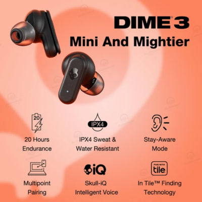 Skullcandy Dime 3 Sweat & Water Resistant True Wireless In-Ear Earbuds 4