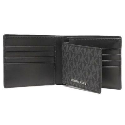 MICHAEL KORS Men's Cooper Billfold Wallet With Passcase Black 36U9LCRF6B 3