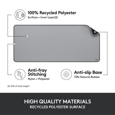 LOGITECH Desk Mat Studio Series - Mid Grey 5