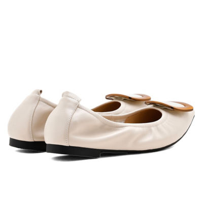 PAZZION Gilda Brass Pointed Toe Flats 3