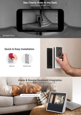 Botslab Video Door Bell 2K Camera Wireless Doorbell Smart Doorbell (R801) 5