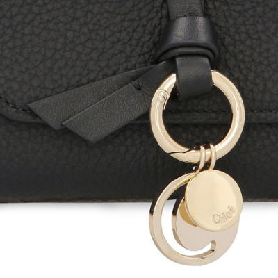 CHLOE Alphabet Small Trifold Wallet Black CHC21WP945F57 5