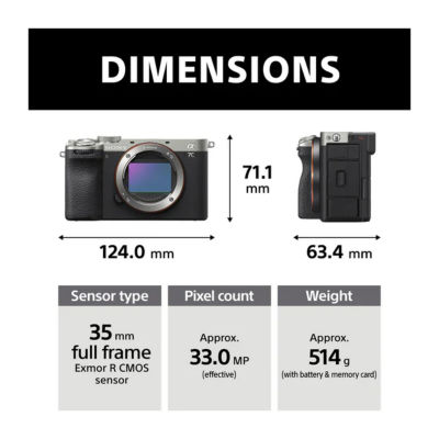 Sony Alpha 7C II Full-Frame Hybrid Camera | ILCE-7CM2 9