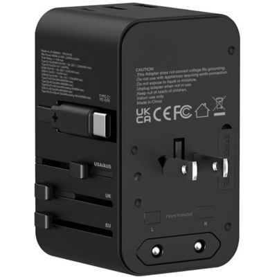 XPower TA70C Built-in Cable 70W PD+PPS GaN Travel Adaptor - Black 2