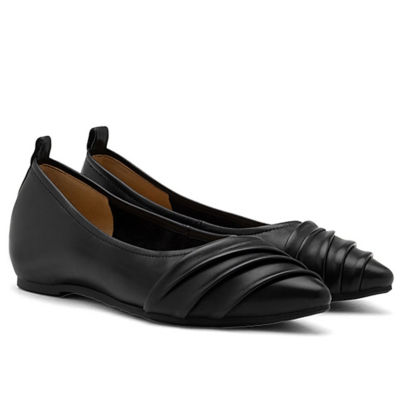 PAZZION Rylee Ruched Detail Covered Flats 1