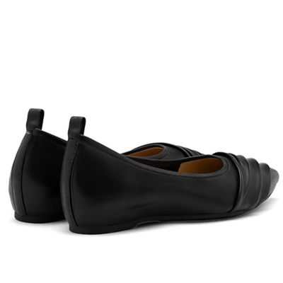 PAZZION Rylee Ruched Detail Covered Flats 3