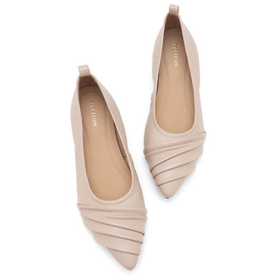 PAZZION Rylee Ruched Detail Covered Flats 2