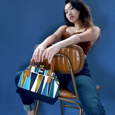 COCOONESE Leather Top-Handle Bag - Blocks 5