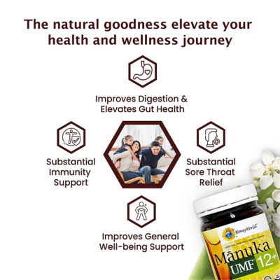 HONEYWORLD {Bundle of 2] Raw Manuka Honey UMF 12+ 1kg 3