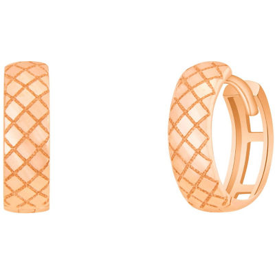 Goldheart Arden Rose Gold Hoop Earrings 1