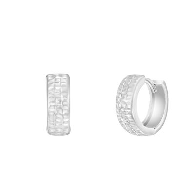 Buy Arden White Gold Hoop Earrings Online in Singapore iShopChangi