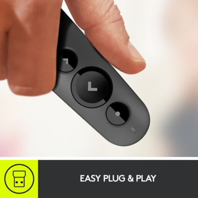 LOGITECH R500 Laser Presentation Remote (Graphite) - CLASS 1 Laser 2