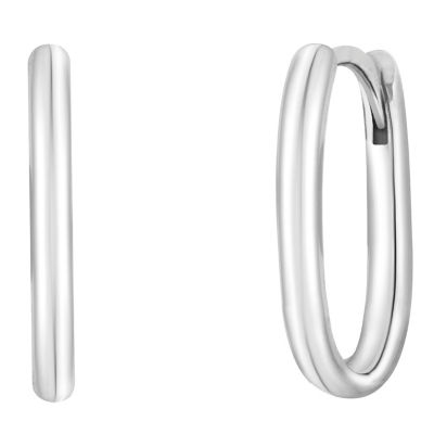Goldheart Arden White Gold Hoop Earrings 1
