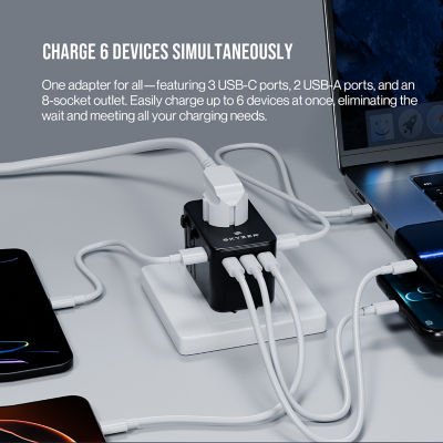 Skyzer SpeedMax 75W Fast Charging Travel Adapter 14